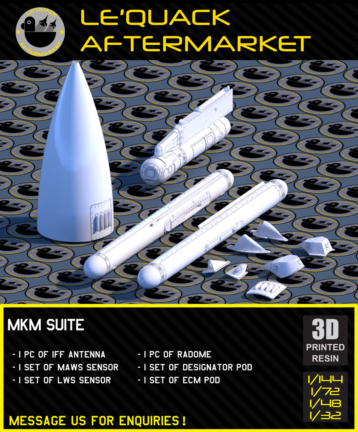 MKM Suite 3D printed resin scale model accessory