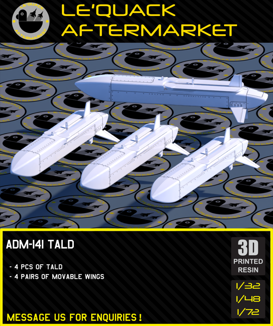 ADM-141 TALD 3D printed resin scale model accessory