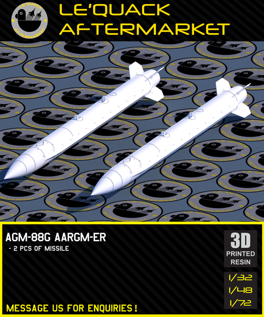AGM-88G (AARGM-ER) 3D printed resin scale model accessory