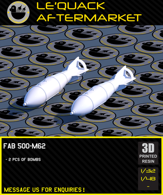 FAB 500-M62 3D printed resin scale model accessory