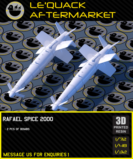 Rafael Spice 2000 3D printed resin scale model accessory